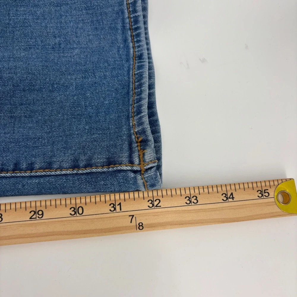 True Religion Ricky Relaxed Straight‎ Mens 36x32 Blue Good Stretch Denim Jeans